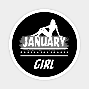 Birthday Gifts for Women January Girl January Woman Pose Style Magnet